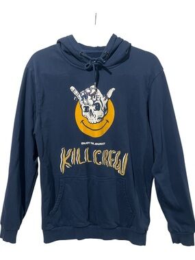 Kill Crew Enjoy the Journey Hoodie Men’s Medium Blue Porrada Series Sweatshirt
